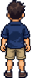 A pixel-art adventurer representing Chris